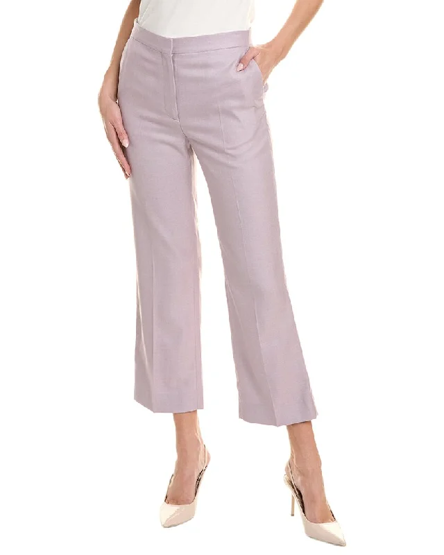 Relaxed Fit Custom fit pants St. John Silk & Wool-Blend Suiting Pant