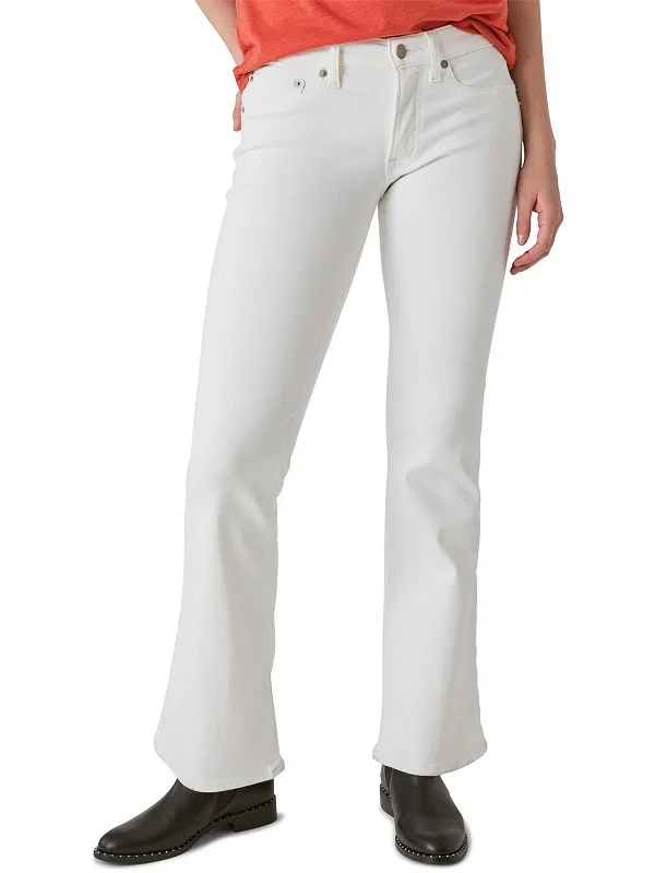 Cozy Pants Soft stretch trousers Sweet Womens Mid-Rise Stretch Flare Jeans