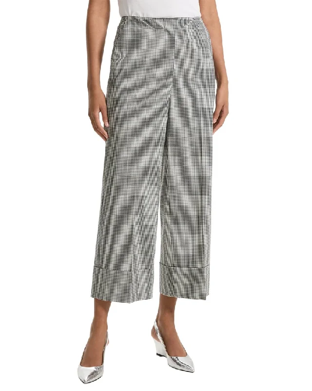 Effortless Outfits Casual slacks for women Theory Straight Leg Wool-Blend Trouser