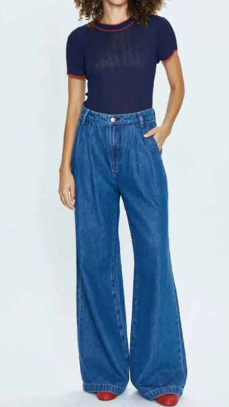 Soft Wear Women’s capri trousers Victoria High Rise Denim Trouser In Midnight Sun