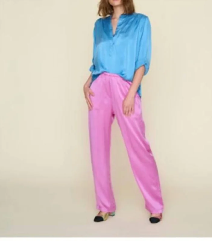 Chic Relaxation Wells Pant In Orchid Gem
