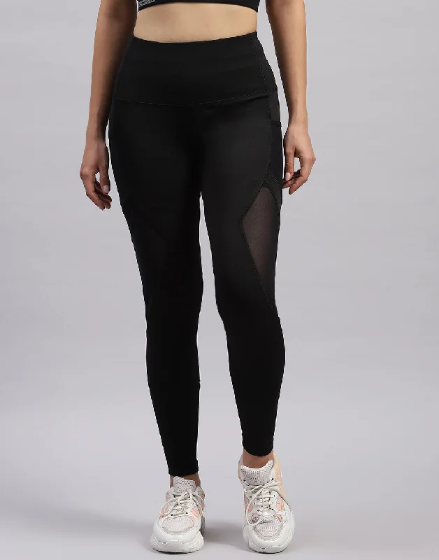 Comfy Chic Fitness leggings Women Black Solid Regular Fit Legging