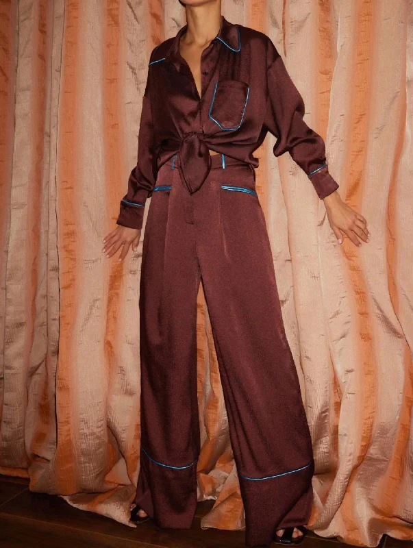 Sporty Comfort Women's Juliet Trouser In Brown