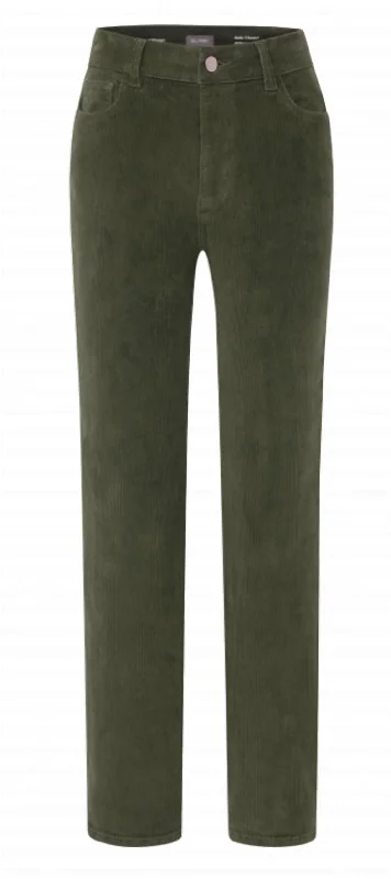 Soft Casuals Women's Mara Straight Mid Rise Pants In Dryad