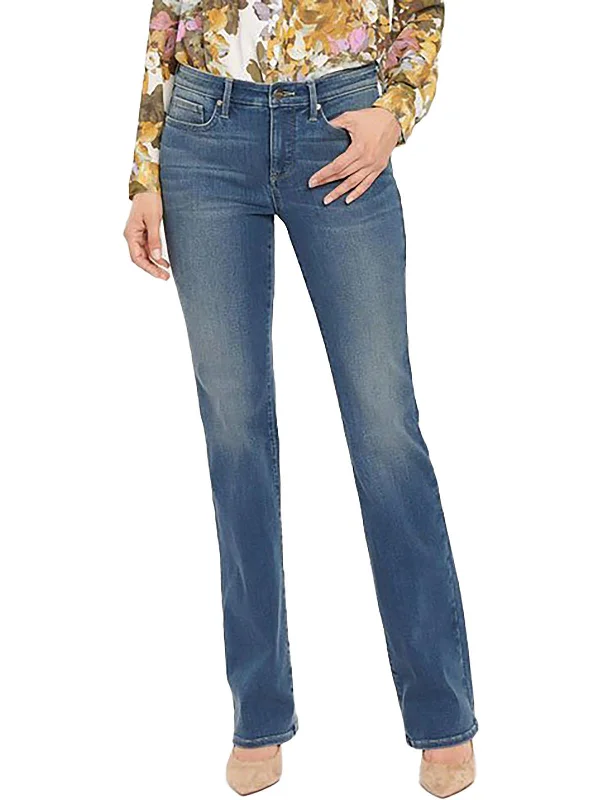 Easygoing Style Fitted women’s pants Womens Mid-Rise Stretch Bootcut Jeans