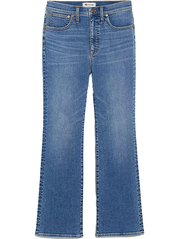 Comfy Chic Plaid cropped pants Womens Tencel Cali Demi Bootcut Jeans