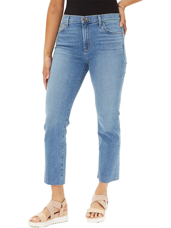Summer Comfort Cropped denim trousers Womens Tomboy High Rise Slim Jeans