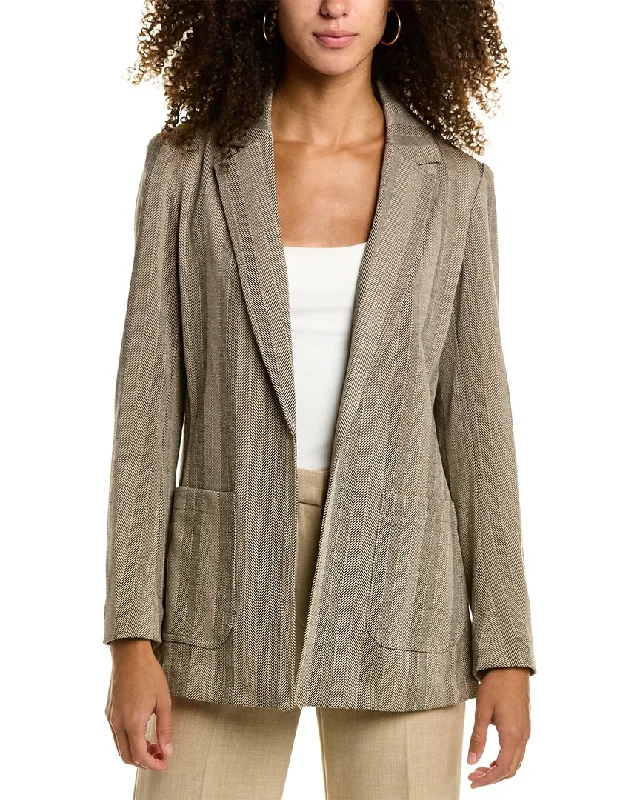 Cozy Lounge Wear Fashion jacket Anne Klein Notch Collar Blazer