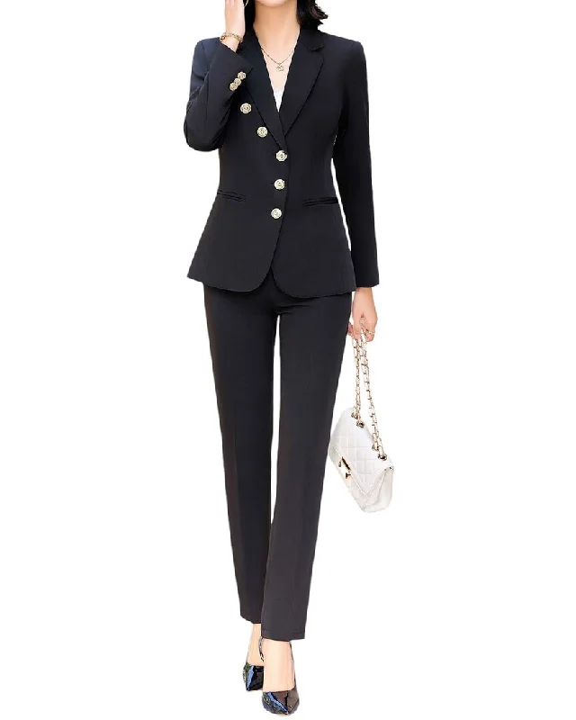 Warm Wear Corduroy jacket Bossy Chic 2pc Blazer & Pant Set