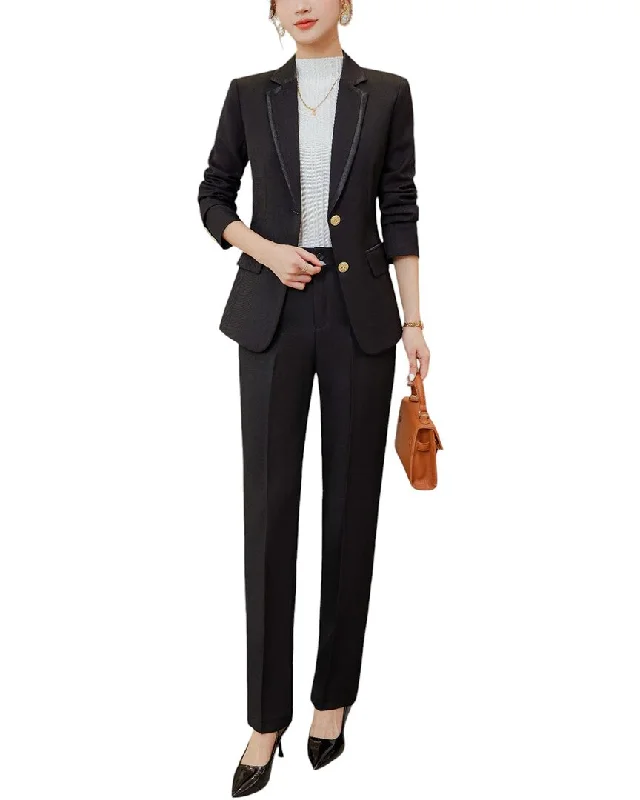 Easy Chic Outdoor jacket Bossy Chic 2pc Blazer & Pant Set