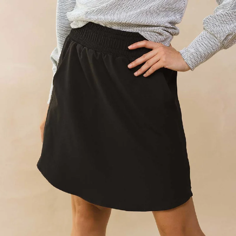 Breathable Style Skirt with zipper Club Skirt, Black