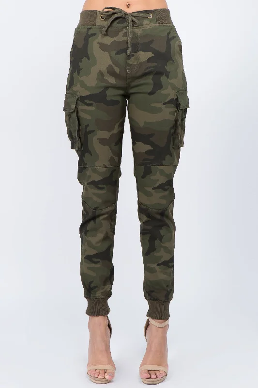 Warm Wear Running shorts Women's Essential Colored Cargo Joggers