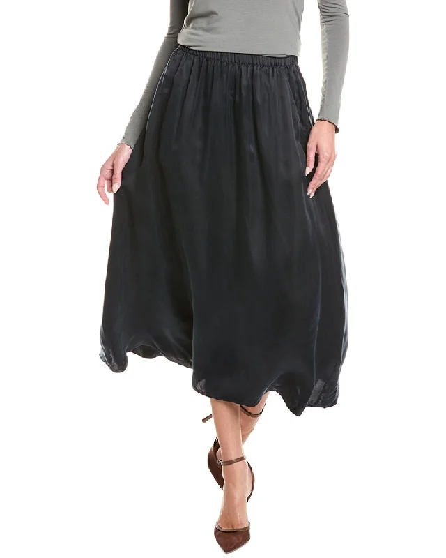 Layered Comfort Wool pleated mini skirt EILEEN FISHER Gathered Skirt