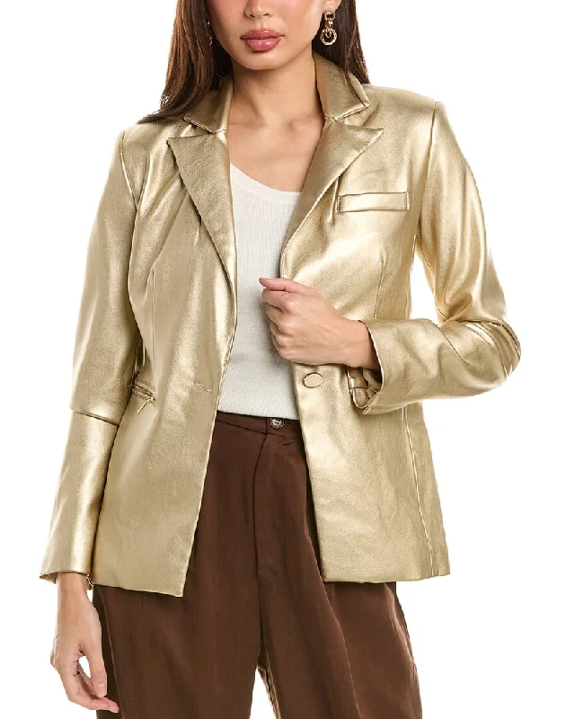 Comfortable Dresses Military-style jacket Elie Tahari Metallic Blazer