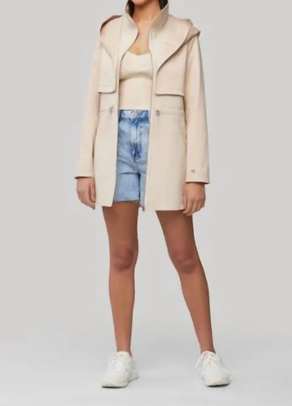 Cozy Chic Wear Flannel jacket Enora Jacket In Sand