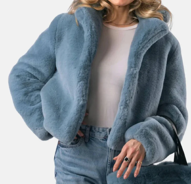 Chic Outfits Casual jacket with hoodie Martha Jacket In Misty