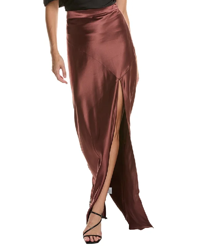 Cozy Fitting High-waisted pleated mini skirt Nicholas Dierra Maxi Skirt