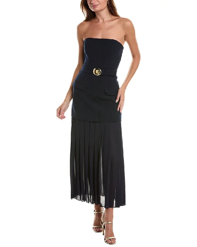 Comfortable Looks Draped maxi skirt Nicholas womens  Reagan Maxi Dress, 0, Navy