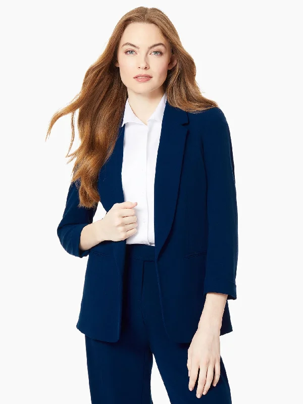 Easy Comfort Style Padded waterproof jacket Notch Collar Rolled Cuff Bi-Stretch Blazer Easy Comfort Style Padded waterproof jacket Notch Collar Rolled Cuff Bi-Stretch Blazer