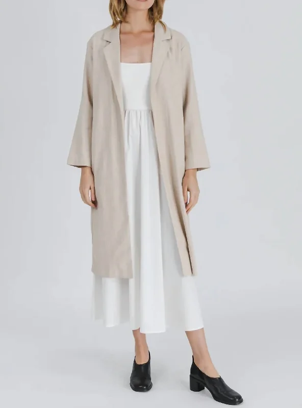 Weekend Comfort Wear Warm fleece jacket The Goldi Coat In Natural