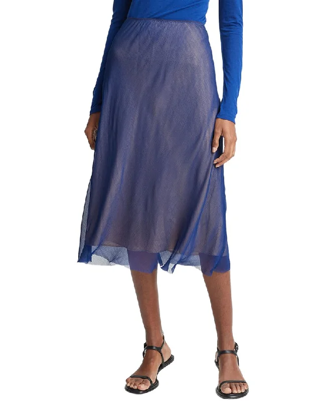 Cozy Fashion Double-breasted skirt Vince Sheer Slip Skirt