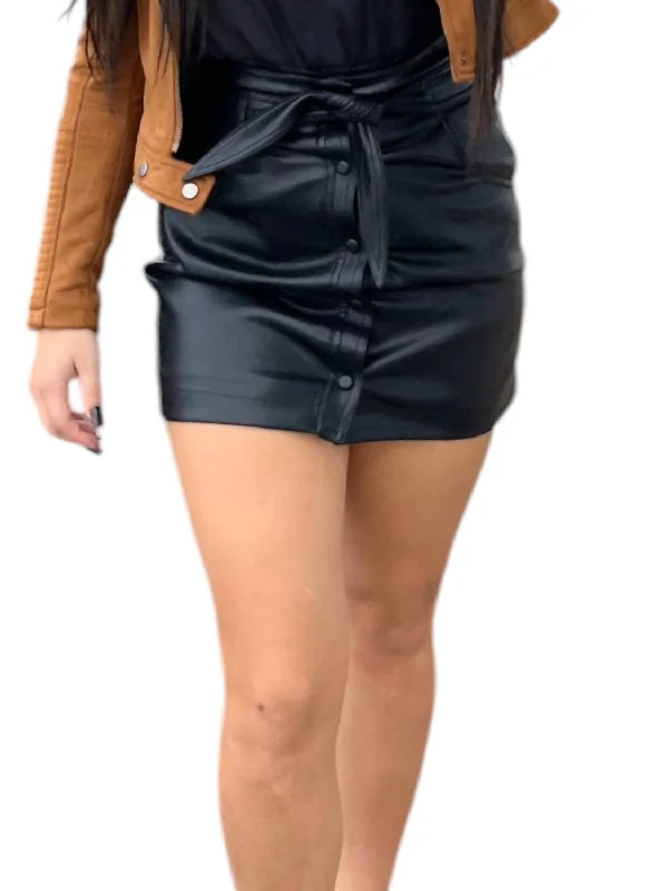 Easy Comfort Style Embellished skirt Winnie Skirt In Black
