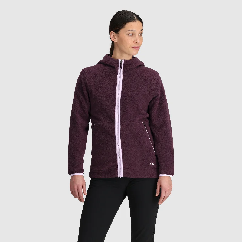 Comfy Layers Denim motorcycle jacket Women's OR Polartec® 200 Hoodie