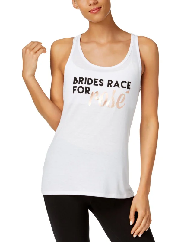 Relaxed Fashion Fleece workout jacket Bride Womens Logo Tank Top