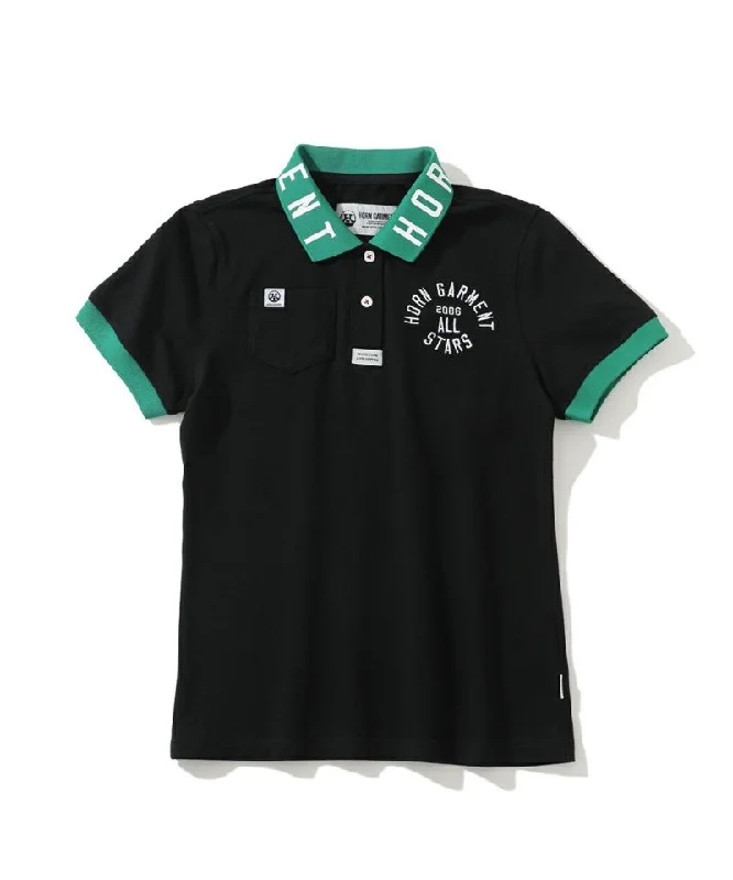 Comfortable Jackets Quick-dry sportswear Women's All Star Polo BLACK