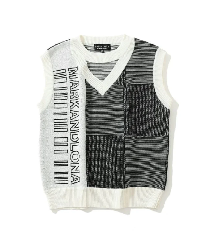 Sporty Elegance Adjustable sports bra Women's CD9-BPVK knit vest WHITE