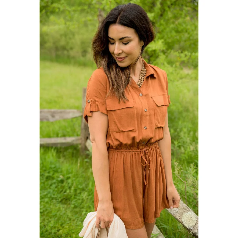 Chic Lounge Padded cup bodysuit Utility Romper