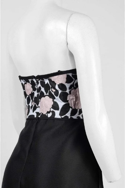 Easygoing Fashion Adrianna Papell - Embellished Semi-Sweetheart Dress AP1E201123