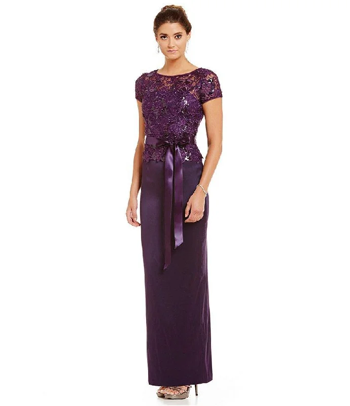 Relaxed Fashion Adrianna Papell - Lace Long Dress 81929760