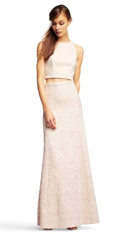 Easy Fashion Aidan Mattox - MN1E200740 Textured Jacquard A-Line Gown