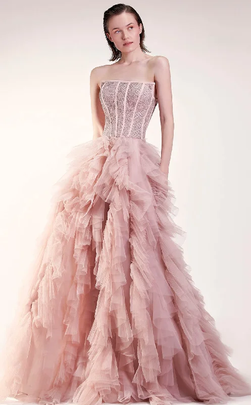 Layered Comfort MNM Couture G1409 Dress